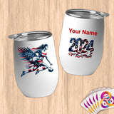 Physical Item 12 oz / White Stars Stripes Eagle Soccer Goals ~Limited Edition 2024 