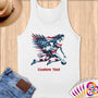 Physical Item S / White Stars Stripes Eagle Soccer Goals ~Limited Edition 2024 "USA Excellence" ~ Customizable Supersoft Tank Top