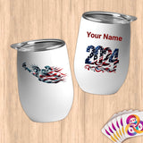 Physical Item 12 oz / White Statue of Liberty American Flag~Limited Edition 2024 