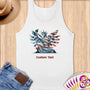 Physical Item S / White Statue of Liberty Freedom Eagle~Limited Edition 2024 "USA Excellence" ~ Customizable Supersoft Tank Top
