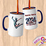 Physical Item 15oz / Blue Statue of Liberty Trampoline ~ Limited Edition 2024 "USA Excellence" ~ Customized Large 15oz Mug