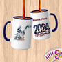 Physical Item 15oz / Blue Statue Swish ~Limited Edition 2024 "USA Excellence" ~ Customized Large 15oz Mug