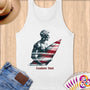 Physical Item S / White Surfing America ~ Limited Edition 2024 "USA Excellence" ~ Customizable Supersoft Tank Top