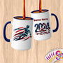 Physical Item 15oz / Blue Surfing America ~ Limited Edition 2024 "USA Excellence" ~ Customized Large 15oz Mug