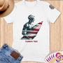 Physical Item S / White Surfing America ~ Limited Edition 2024 "USA Excellence" ~ Personalized Softstyle T-Shirt