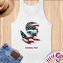 Physical Item S / White Surfing Dreams ~ Limited Edition 2024 "USA Excellence" ~ Customizable Supersoft Tank Top