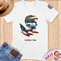 Physical Item S / White Surfing Dreams ~ Limited Edition 2024 "USA Excellence" ~ Personalized Softstyle T-Shirt