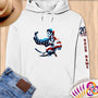 Physical Item S / White Taekwondo Patriotic ~ Limited Edition 2024 "USA Excellence" ~ Personalized Premium Hoodie