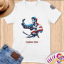 Physical Item S / White Taekwondo Patriotic ~ Limited Edition 2024 "USA Excellence" ~ Personalized Softstyle T-Shirt