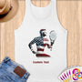 Physical Item S / White Tennis Freedom ~ Limited Edition 2024 "USA Excellence" ~ Customizable Supersoft Tank Top
