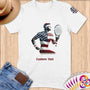 Physical Item S / White Tennis Freedom ~ Limited Edition 2024 "USA Excellence" ~ Personalized Softstyle T-Shirt