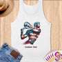 Physical Item S / White Tennis Glory ~ Limited Edition 2024 "USA Excellence" ~ Customizable Supersoft Tank Top
