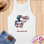 Physical Item S / White Tennis Glow ~ Limited Edition 2024 "USA Excellence" ~ Customizable Supersoft Tank Top