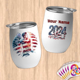 Physical Item 12 oz / White Tennis Patriotic ~ Limited Edition 2024 