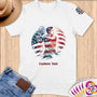 Physical Item S / White Tennis Patriotic ~ Limited Edition 2024 "USA Excellence" ~ Personalized Softstyle T-Shirt
