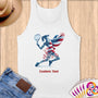 Physical Item S / White TEnnis Power~Limited Edition 2024 "USA Excellence" ~ Customizable Supersoft Tank Top