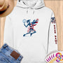 Physical Item S / White TEnnis Power~Limited Edition 2024 "USA Excellence" ~ Personalized Premium Hoodie