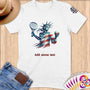 Physical Item S / White Tennis Power ~ Limited Edition 2024 "USA Excellence" ~ Personalized Softstyle T-Shirt