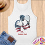 Physical Item S / White Tennis Stars~Limited Edition 2024 "USA Excellence" ~ Customizable Supersoft Tank Top
