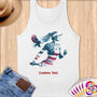 Physical Item S / White Tennis Wings~Limited Edition 2024 "USA Excellence" ~ Customizable Supersoft Tank Top