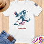 Physical Item S / White Tennis Wings~Limited Edition 2024 "USA Excellence" ~ Personalized Softstyle T-Shirt