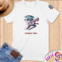 Physical Item S / White Trendy Runner American~Limited Edition 2024 "USA Excellence" ~ Personalized Softstyle T-Shirt