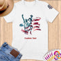 Physical Item S / White Triathalon Strength~Limited Edition 2024 "USA Excellence" ~ Personalized Softstyle T-Shirt