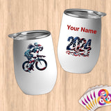 Physical Item 12 oz / White Triathlete Biker~Limited Edition 2024 