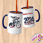 Physical Item 15oz / Blue Triathlete Spin~Limited Edition 2024 "USA Excellence" ~ Customized Large 15oz Mug