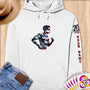 Physical Item S / White Triathlete Steam~Limited Edition 2024 "USA Excellence" ~ Personalized Premium Hoodie