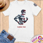 Physical Item S / White Triathlete Steam~Limited Edition 2024 "USA Excellence" ~ Personalized Softstyle T-Shirt