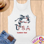 Physical Item S / White USA Hurdler ~Limited Edition 2024 "USA Excellence" ~ Customizable Supersoft Tank Top