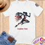 Physical Item S / White USA Soaring Winged Eagle ~Limited Edition 2024 "USA Excellence" ~ Personalized Softstyle T-Shirt