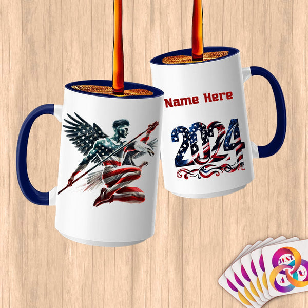 Physical Item 15oz / Blue Vault Determination~Limited Edition 2024 "USA Excellence" ~ Customized Large 15oz Mug