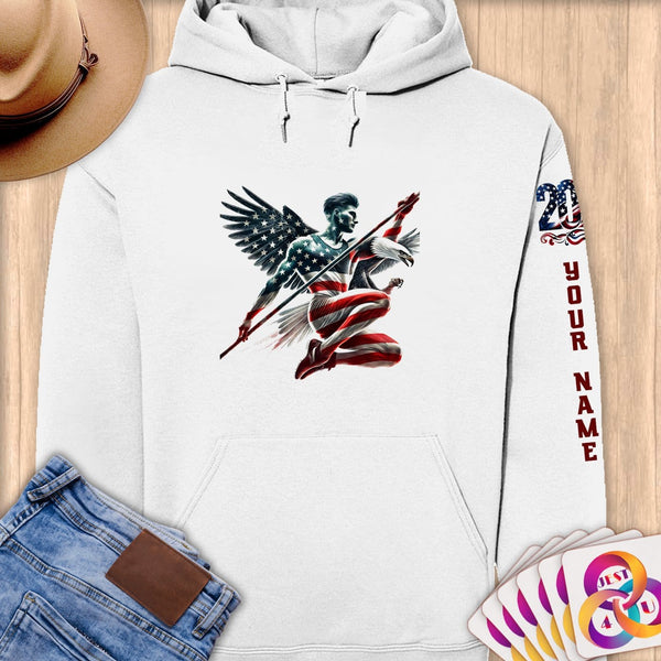 Physical Item S / White Vault Determination~Limited Edition 2024 "USA Excellence" ~ Personalized Premium Hoodie