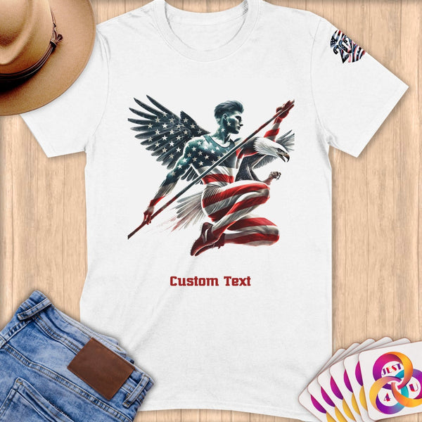 Physical Item S / White Vault Determination~Limited Edition 2024 "USA Excellence" ~ Personalized Softstyle T-Shirt