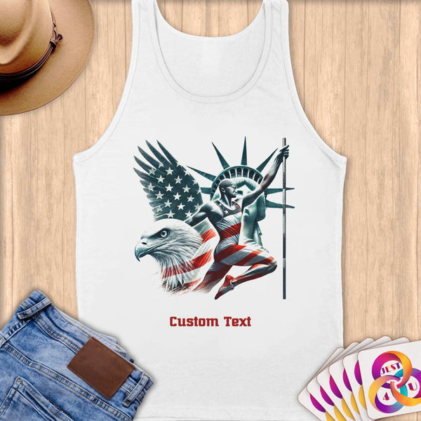 Physical Item S / White Vaulted Glory~Limited Edition 2024 "USA Excellence" ~ Customizable Supersoft Tank Top