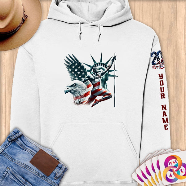 Physical Item S / White Vaulted Glory~Limited Edition 2024 "USA Excellence" ~ Personalized Premium Hoodie
