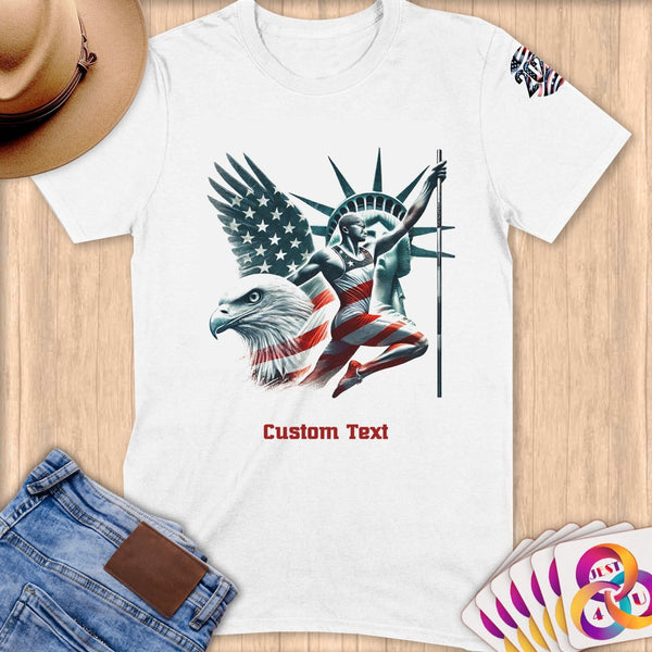 Physical Item S / White Vaulted Glory~Limited Edition 2024 "USA Excellence" ~ Personalized Softstyle T-Shirt