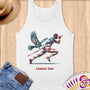 Physical Item S / White Vaultring Wings~Limited Edition 2024 "USA Excellence" ~ Customizable Supersoft Tank Top