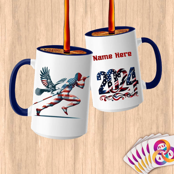 Physical Item 15oz / Blue Vaultring Wings~Limited Edition 2024 "USA Excellence" ~ Customized Large 15oz Mug
