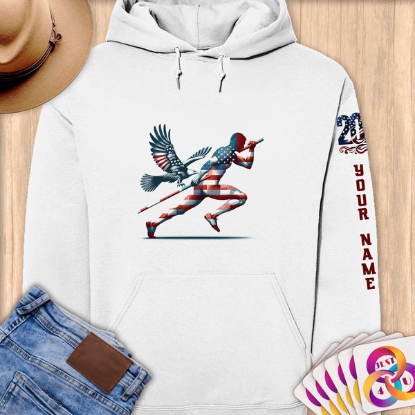 Physical Item S / White Vaultring Wings~Limited Edition 2024 "USA Excellence" ~ Personalized Premium Hoodie