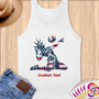 Physical Item S / White Vibrant Liberty Volleyball ~Limited Edition 2024 "USA Excellence" ~ Customizable Supersoft Tank Top