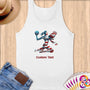 Physical Item S / White Vibrant Patriotism Volley~Limited Edition 2024 "USA Excellence" ~ Customizable Supersoft Tank Top