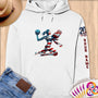 Physical Item S / White Vibrant Patriotism Volley~Limited Edition 2024 "USA Excellence" ~ Personalized Premium Hoodie