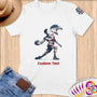 Physical Item S / White Volley Eagle ~Limited Edition 2024 "USA Excellence" ~ Personalized Softstyle T-Shirt