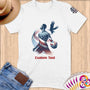Physical Item S / White Volley Wings ~Limited Edition 2024 "USA Excellence" ~ Personalized Softstyle T-Shirt