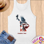Physical Item S / White Volleyball Statue of Liberty ~ Limited Edition 2024 "USA Excellence" ~ Customizable Supersoft Tank Top