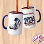 Physical Item 15oz / Blue Volleyball Stripes ~Limited Edition 2024 "USA Excellence" ~ Customized Large 15oz Mug