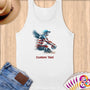 Physical Item S / White Volleyball Wingman~Limited Edition 2024 "USA Excellence" ~ Customizable Supersoft Tank Top